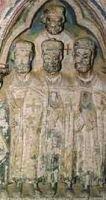 Группа тамплиеров. Надгробие XIII века, Испания